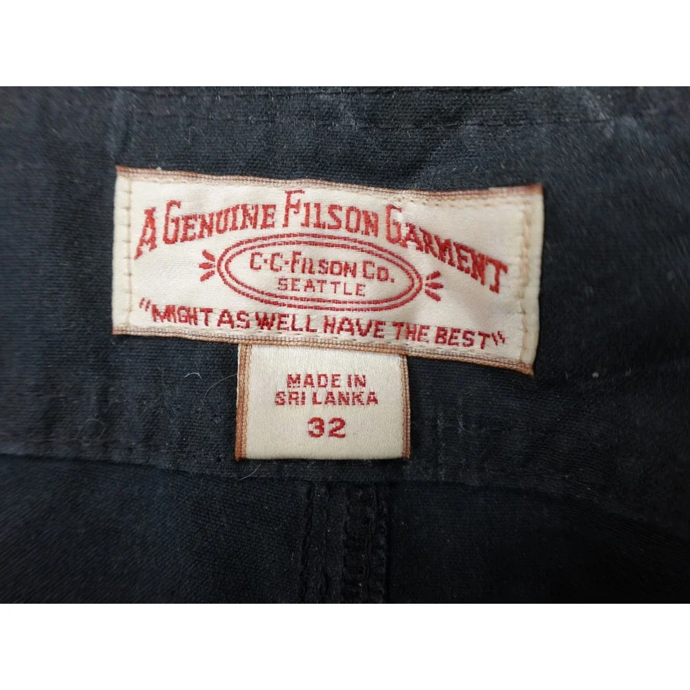 Filson Eagle Harbord Shorts Mens 32 Dark Navy Lace Up Utility Swim Trunks 11147